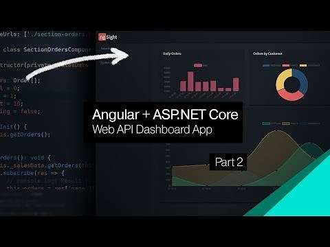 ASP.NET Core + Angular Dashboard | 02 | Structure and First Component