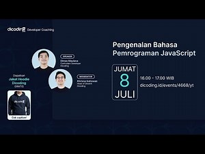 Dicoding Developer Coaching #56: Back-End | Pengenalan Bahasa Pemrograman JavaScript