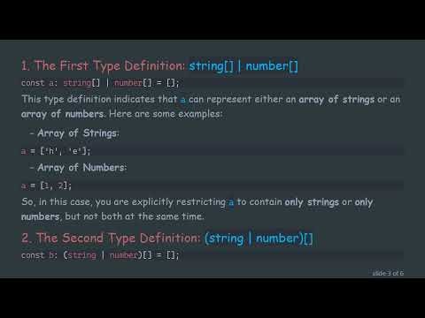 Understanding the Array Union Types in TypeScript: What's the Right Approach?