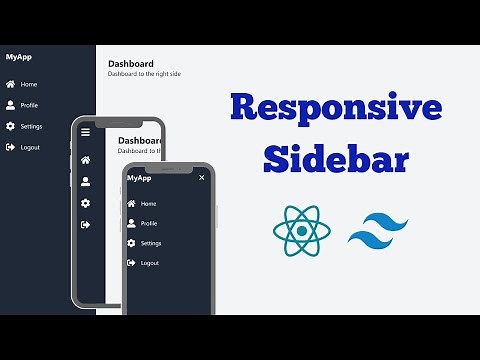Responsive Sidebar with React JS and Tailwind CSS | Side Menu Bar