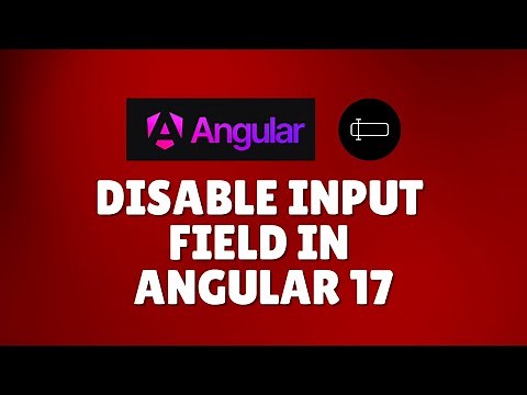 How to disable input field in Angular 17?