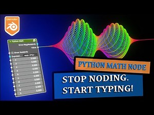 Python Math Node (Blender 3.1  & 4.0 Geometry Node)