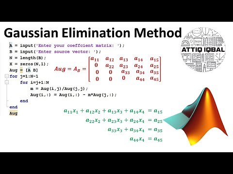 Gauss Elimination Method with MATLAB code