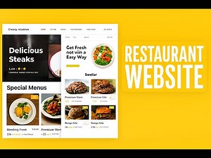 Modern Restaurant Website | HTML, CSS, JavaScript & Bootstrap 5 💻🍔