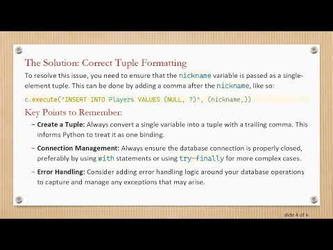 Inserting Variables into SQLite with Python