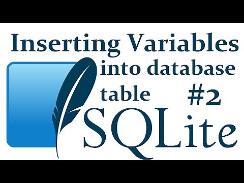 Inserting variables to database table - SQLite3 with Python 3 part 2