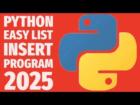 Python List Insert Tutorial | Using Input to Add Items Easily (Beginner Friendly Guide)