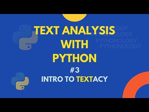Text Analysis with Python: Intro to Textacy