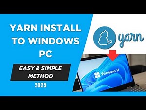 Yarn Package manager Install to Windows | Easy Method 🔴 2025