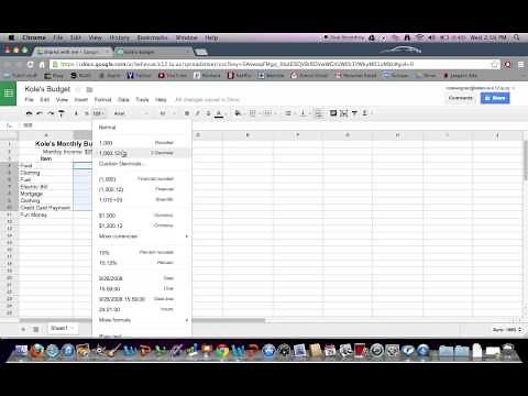 Google Spreadsheet Tutorial