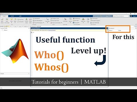how to use who function in matlab | how to use whos function in matlab | Matlab Tutorials