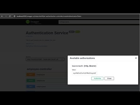 Spring Boot + Swagger + JWT Authentication Example