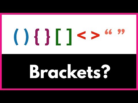 Brackets Explained in Coding / Easiest Explanation
