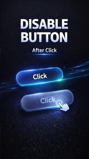 Disable Button After Click Using JavaScript | Prevent Double Click #coding #shorts