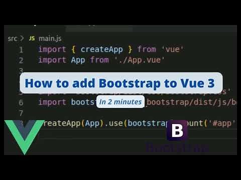 How to add Bootstrap 5 in Vue 3 JS