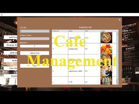 Cafe Management System | Part-1 | NetBeans & MySQL Workbench