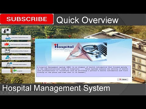 Quick Overview - Hospital Management System in java (JFrame, Mysql Database, Netbeans IDE)