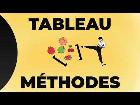 Les méthodes des tableaux en JavaScript