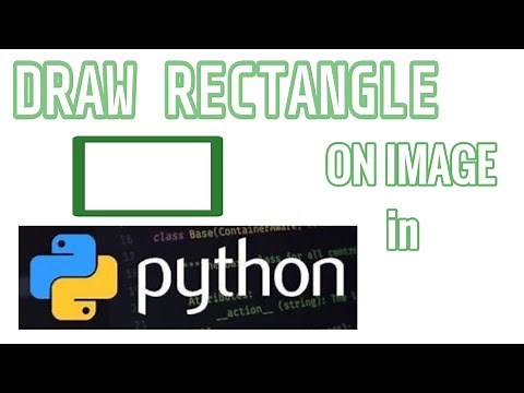 Draw a rectangle on an image in Python using opencv
