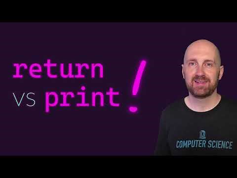 Return vs Print - Python