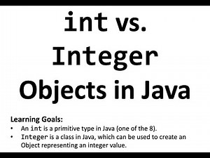 Integer objects in Java vs. int
