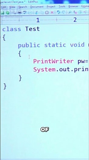 Java PrintWriter Tutorial: Compile Error Fix & IO Package #shorts