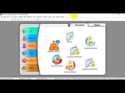 SQL Accounting Software Tutorial 056 Customer Deposit Module and Financial Consolidation Module