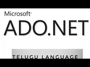 Introduction to ADO dot NET in Telugu