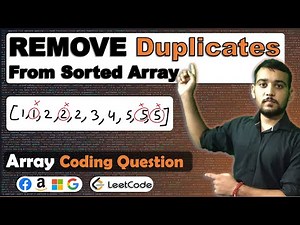 Remove Duplicates from Sorted Array | Leetcode problems and solutions