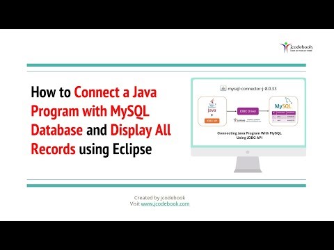 #83 How to Connect a Java Program with MySQL Database and Display All Records using Eclipse