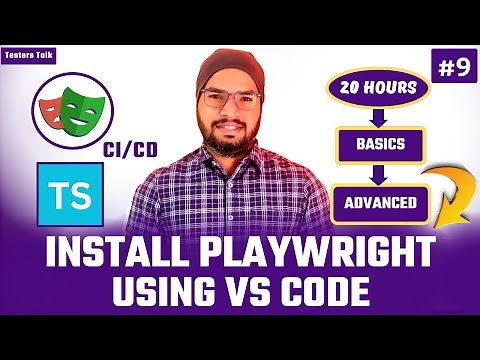 Playwright TypeScript #9 Install Playwright using VS Code | Playwright Automation Tutorial