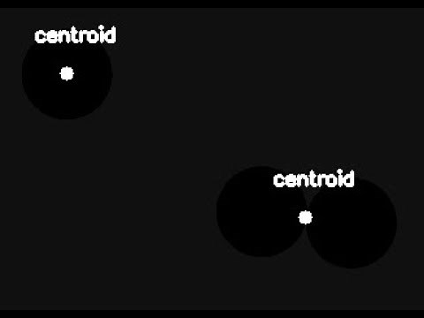 Centroid of an image with OpenCV in python
