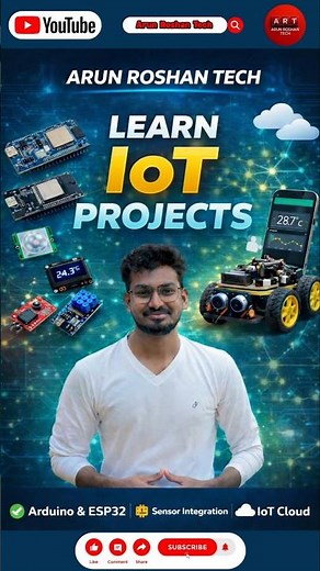 Learn IoT Projects 🚀 | Arduino & ESP32 | Arun Roshan Tech #shorts #arduinoproject #iotprojects