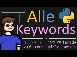 ALLE Python Keywords in EINEM Video erklärt | #Python