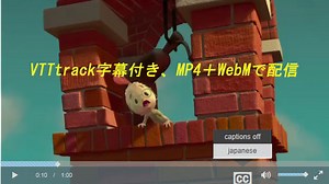Video.js 4でMP4, WebMを字幕付き配信(Xserver)