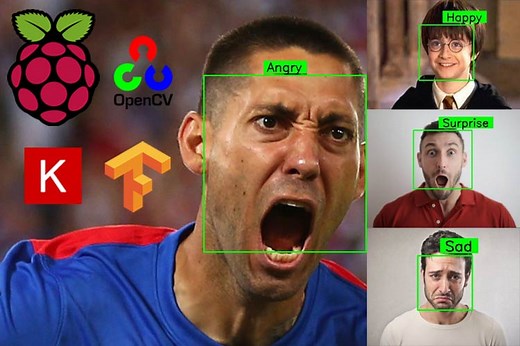 Raspberry Pi Based Emotion Recognition using OpenCV, TensorFlow, and Keras