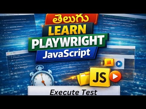 Execute Playwright Test – Part 1 | Playwright JavaScript Telugu