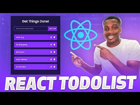 React Todo List App Tutorial - React JS Project Tutorial for Beginners