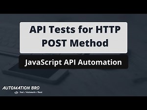 API Tests for HTTP POST method - JavaScript API Automation