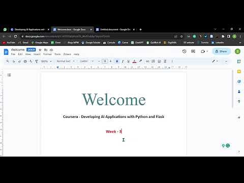 Coursera 2025 | Week 3 | Developing AI Applications with Python and Flask