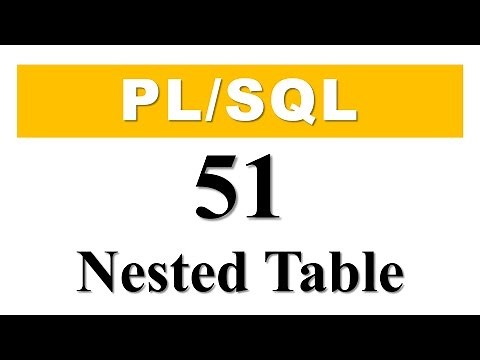 PL/SQL tutorial 51: How To Create Nested Table collection in PL/SQL Block