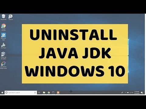 How to UNINSTALL DELETE REMOVE JAVA JDK on Windows 10 | Step by step