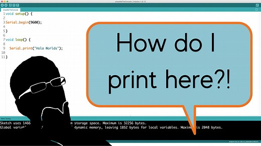 Writing To Console with Arduino | SOLVED