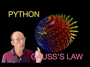 Python Physics: 3D Model of Gauss's Law for a Sphere