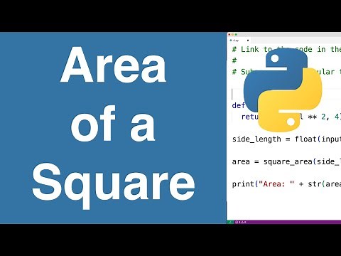 Area of a Square | Python Example