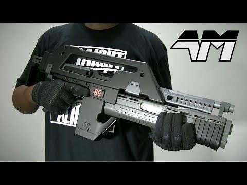SNOW WOLF M41A PULSE RIFLE / ALIENS / Airsoft Unboxing Review / Black & Grey version!