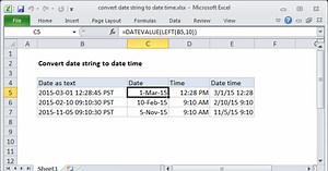 Convert date string to date time