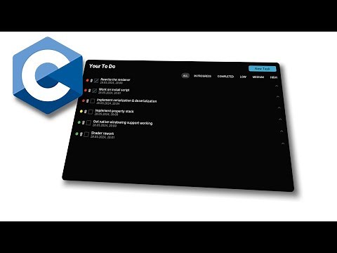 Make a GUI Task Management App in pure C (no bloat required)