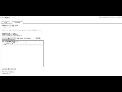 String-2 (double_char) Python Tutorial || codingbat.com