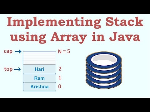 Implementing Stack using Array in Java
